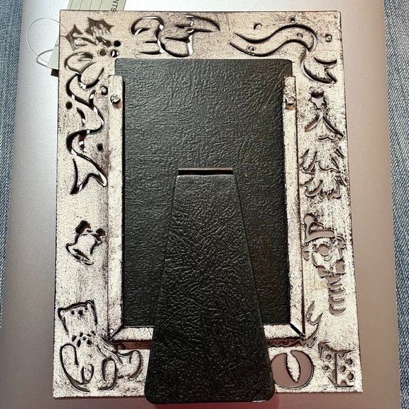 🎉HP!🎉Christmas Metal Photo Frame 4 x 6 - Picture 4 of 7